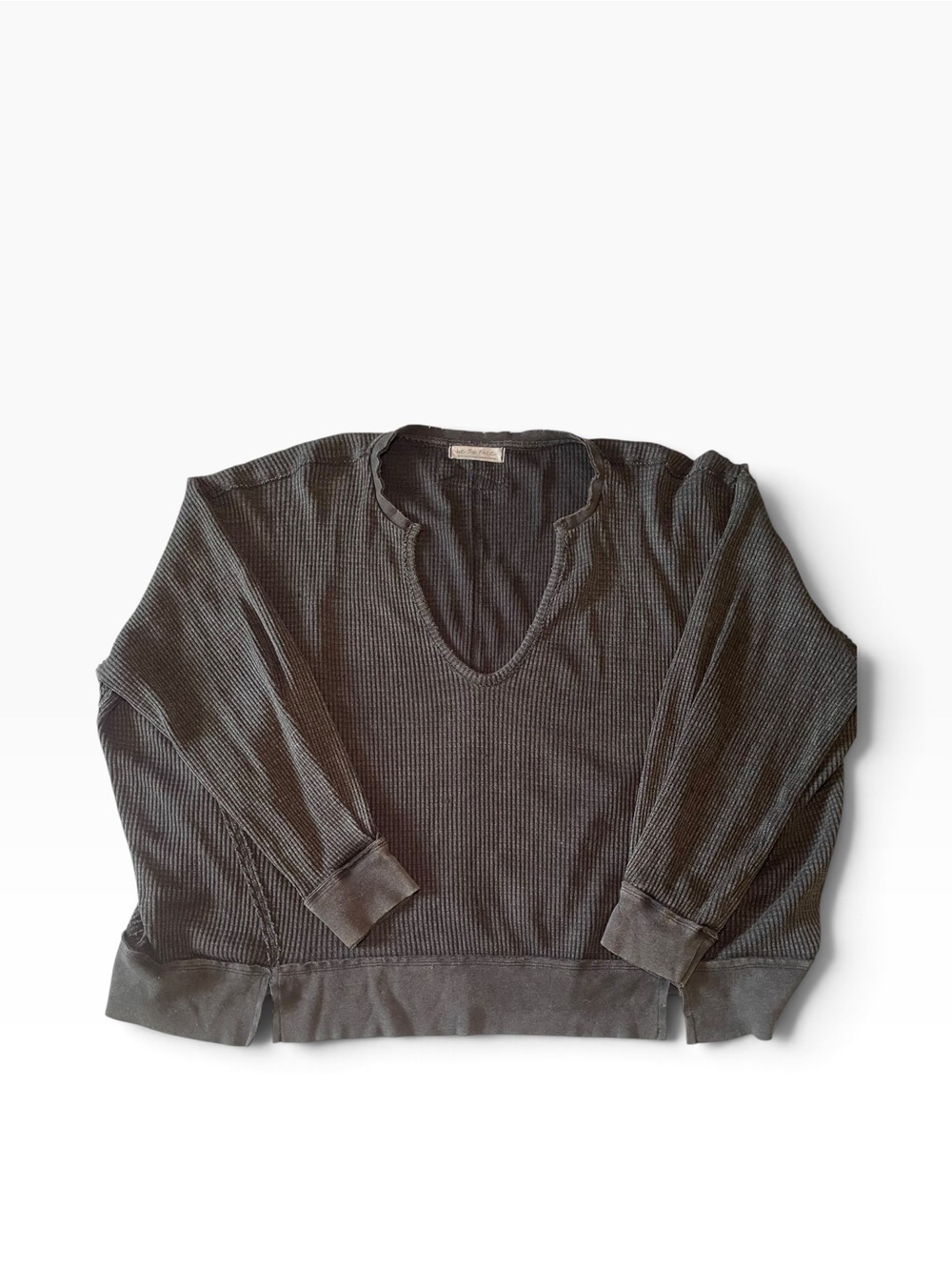 Free People We The Free Buttercup Thermal Black Size Small - Picture 2 of 6